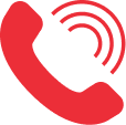 Escape room Bilbao | icono rojo de teléfono
