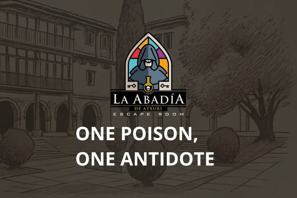 Escape room game in Bilbao, The Abbey of Atxuri | drawing of the Abbey’s inner courtyard